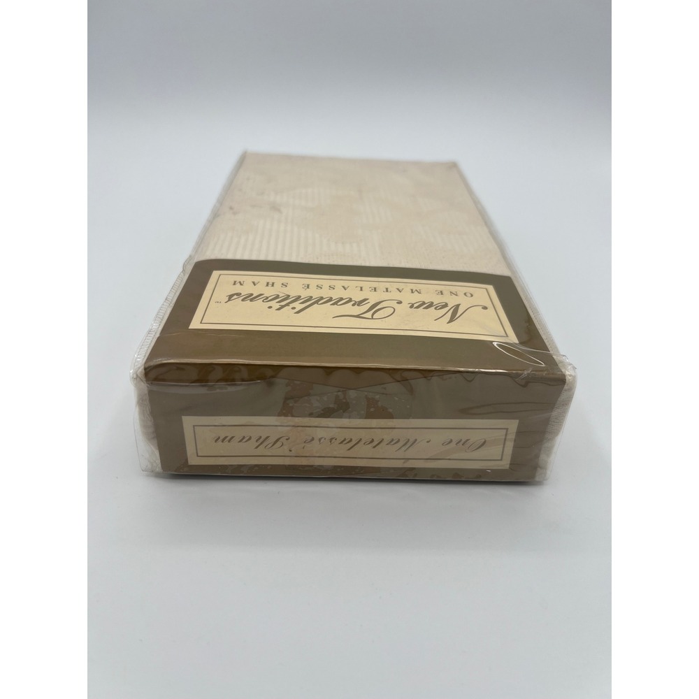 Vintage Matelasse Sham Cream Cotton Textured Bedding  New Traditions‎ Sears - Picture 8 of 9